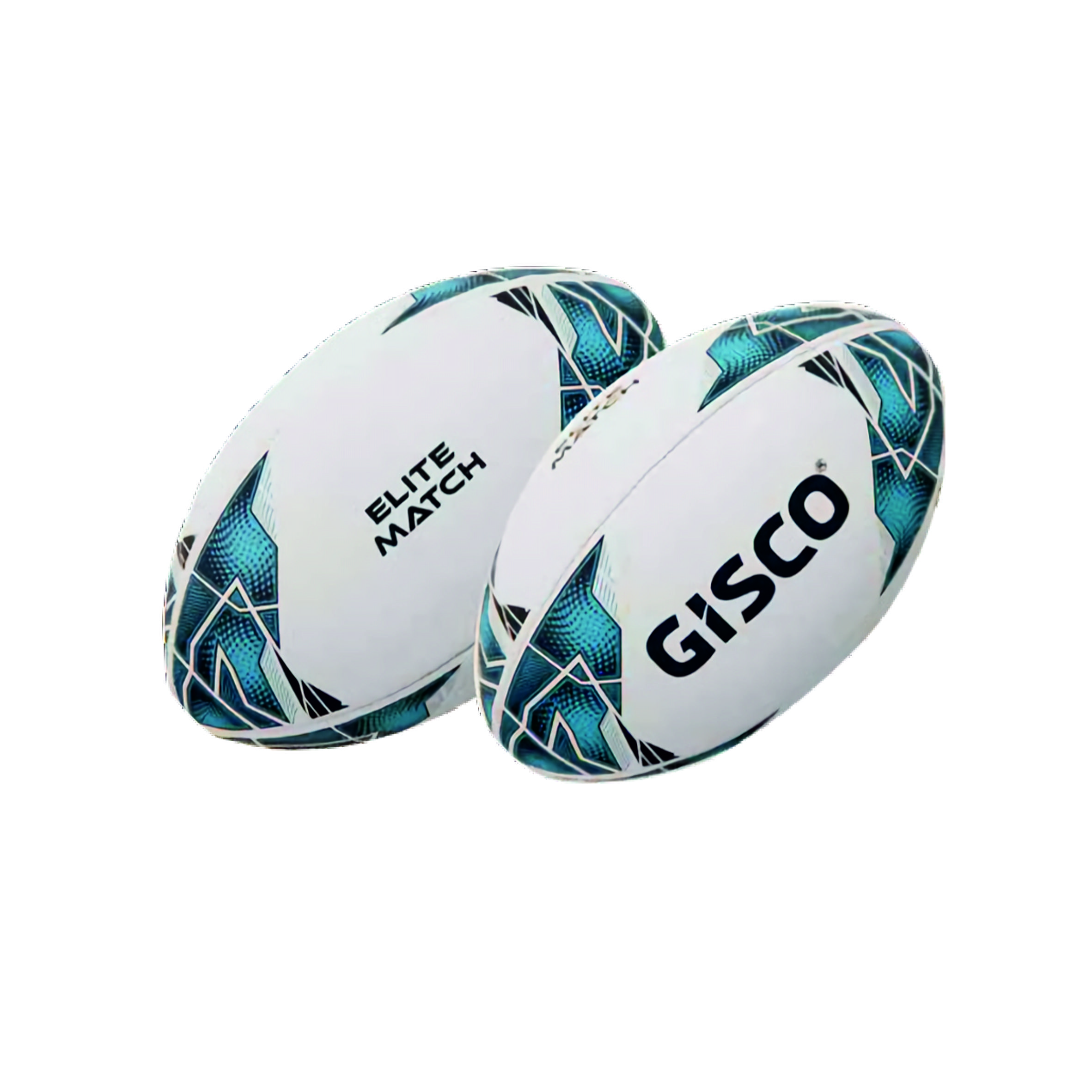 44912S3 RUGBY BALL - ELITE SIZE-5 (BLUE & WHITE) - Image 1