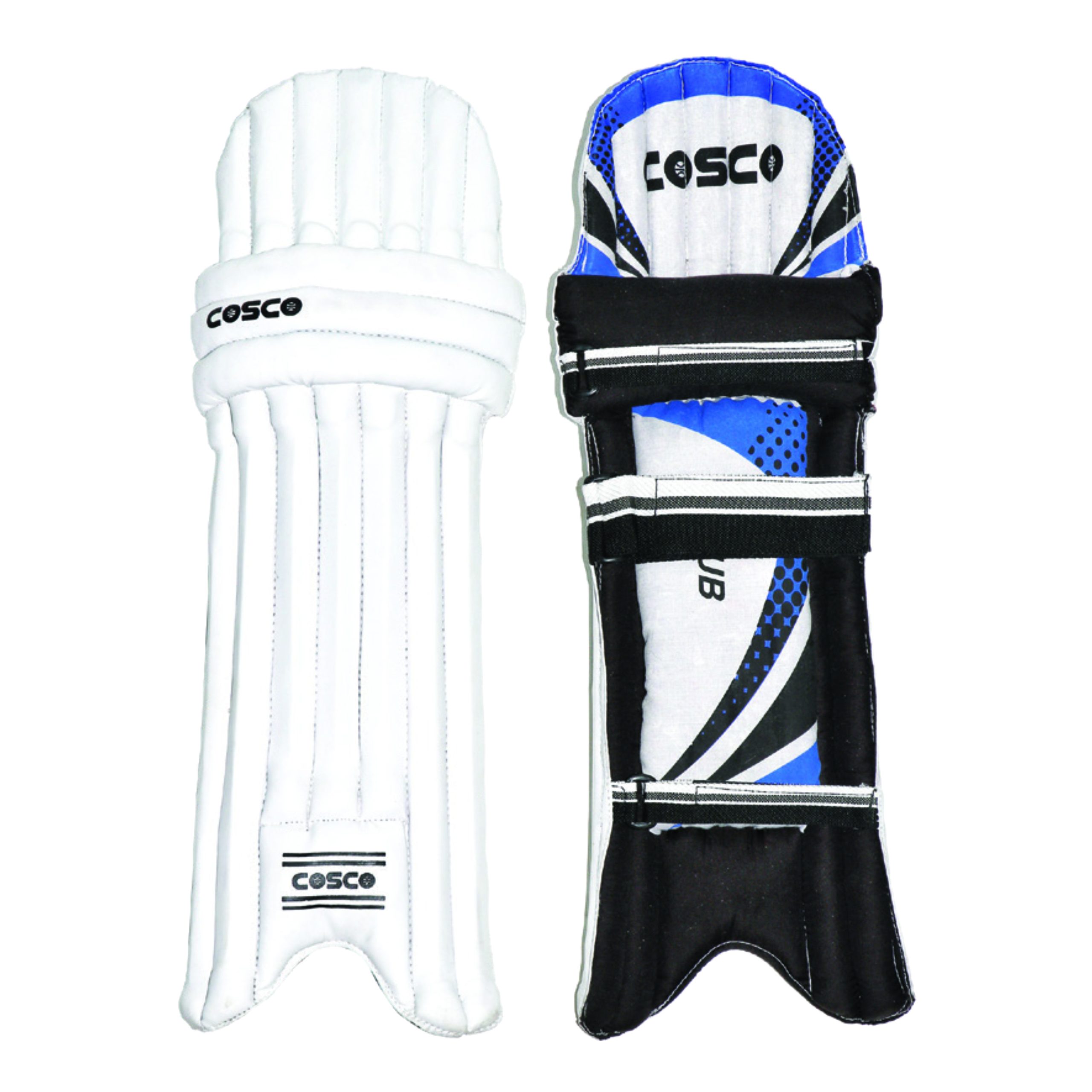 CLUB-BATING LEG GUARD CRICKET BATTING LEG GUARD CLUB MEN WHITE - Image 1