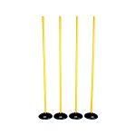 CORNER FLAG ROUNDER BLACK - 4 BASE & 4 POST