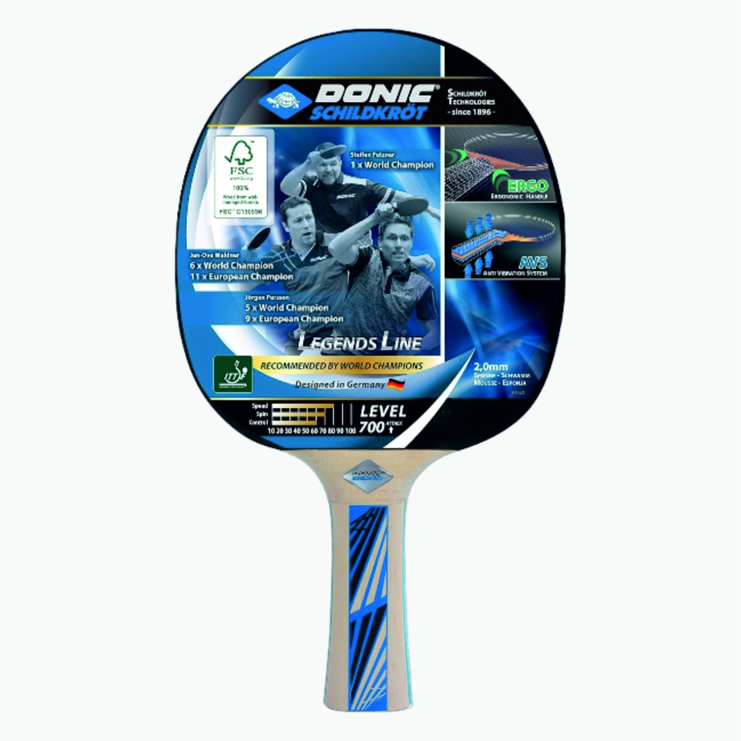 TABLE TENNIS RACKET LEGENDS 700 DSK DONIC 734417 DONIC DSK TT BAT LEGENDS 700 - Image 1