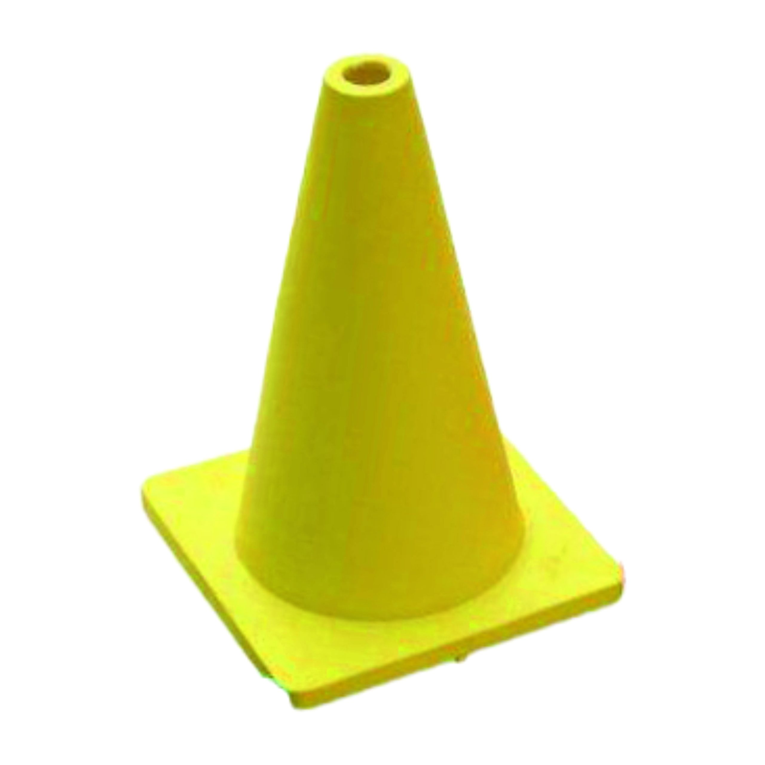 VINEX CONE 12 INCH FLEXIBLE YELLOW CONE- 12" YELLOW FLEXIBLE WITH ONE HOLE ON TOP VCM-F12S1 Y - Image 1