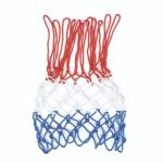 Standard Tricolour design that echoes the colours of NBA Great for replacing torn or high-wear nets Easily attaches to Basketball ring All Climate guarantee means this net can be used indoor and outdoors Size: 12 loop / 21" long. Sold as pair