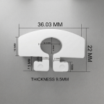 SAS TWIST & LOCK CLIP WHITE SMALL FE253829