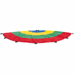 PARACHUTE RAINBOW- 4 MTR-MADE OF  HEAVY DUTY NYLON CLOTH WITH 12 HANDLE